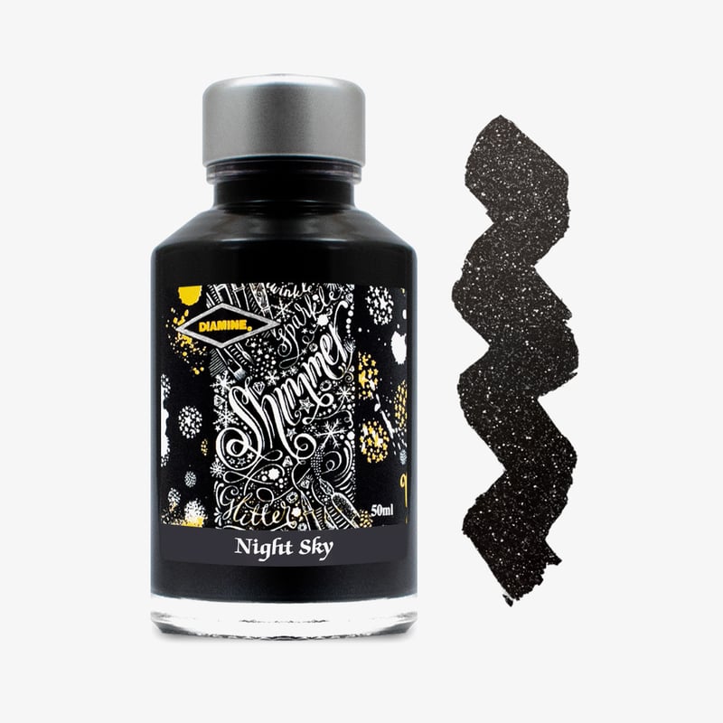 Diamine Inks Diamine Shimmering Ink Bottle 50ml - Night Sky