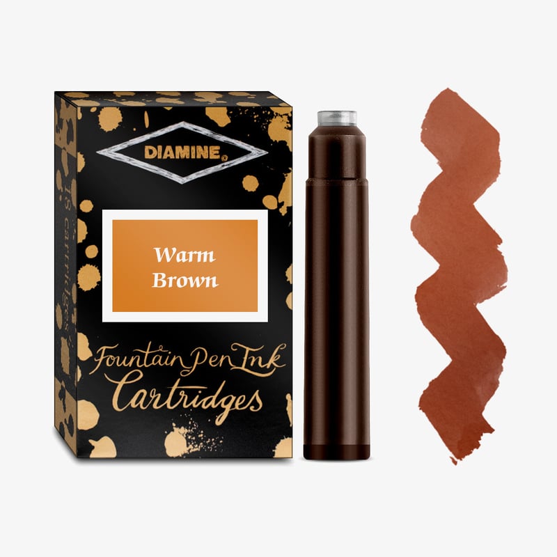 Diamine Inks Diamine Ink Cartridge - Warm Brown (Pack of 18)