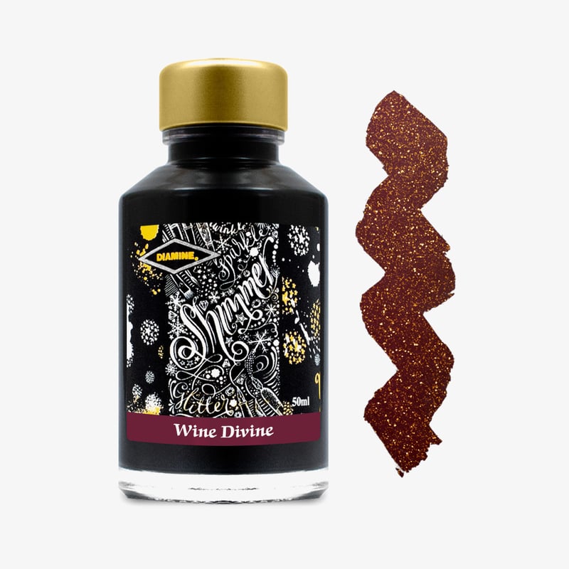 Diamine Inks Diamine Shimmering Ink Bottle 50ml - Wine Divine