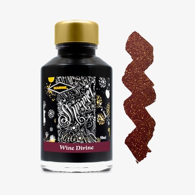 Diamine Shimmering Ink Bottle 50ml - Wine Divine