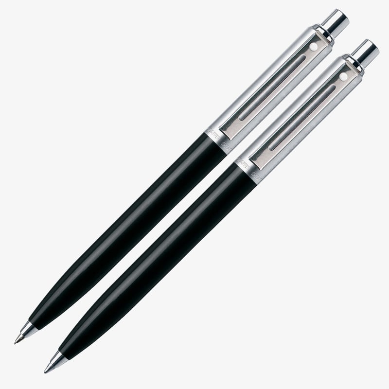 Sheaffer Sheaffer Sentinel Ballpoint Pen & Pencil Set - Black Nickel Trim