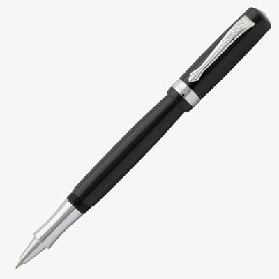 Kaweco Student Rollerball Pen - Black Chrome Trim