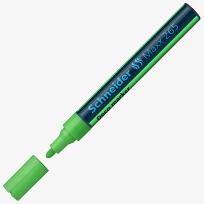 Schneider Maxx 265 Liquid Chalk Marker - Bullet Tip - Green