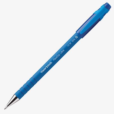 Papermate Flexgrip Ultra Capped Ballpoint Pen - Medium - Blue