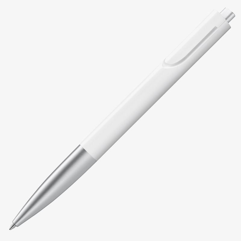 Lamy Lamy Noto Ballpoint Pen - Matte White Chrome Trim