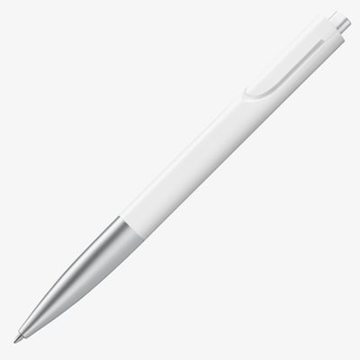 Lamy Noto Ballpoint Pen - Matte White Chrome Trim