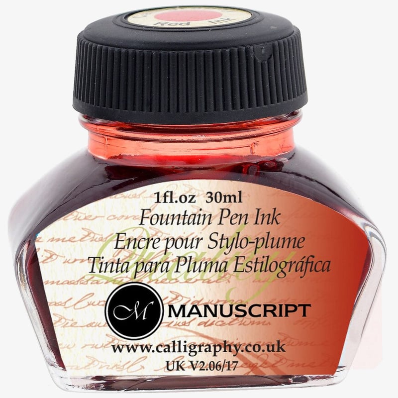 Manuscript Manuscript Fountain Pen Inks 30ml - Non-Waterproof