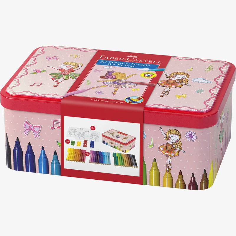 Faber-Castell Faber-Castell Connector Felt-Tip Pen - Ballerina Box