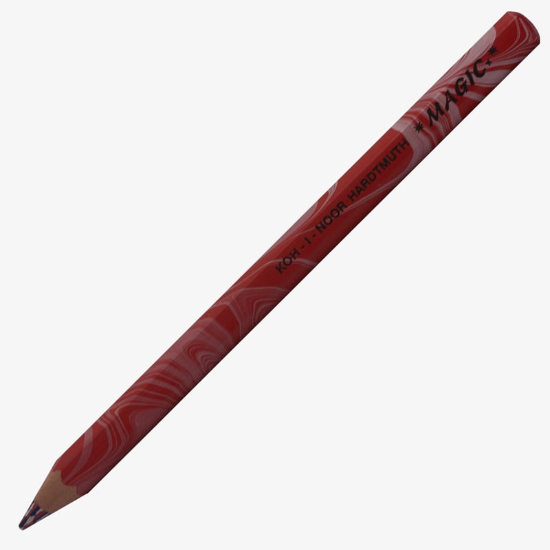 Koh-I-Noor Koh-I-Noor 3405 Jumbo Special Coloured Magic Pencils - America Red (Tube of 30)