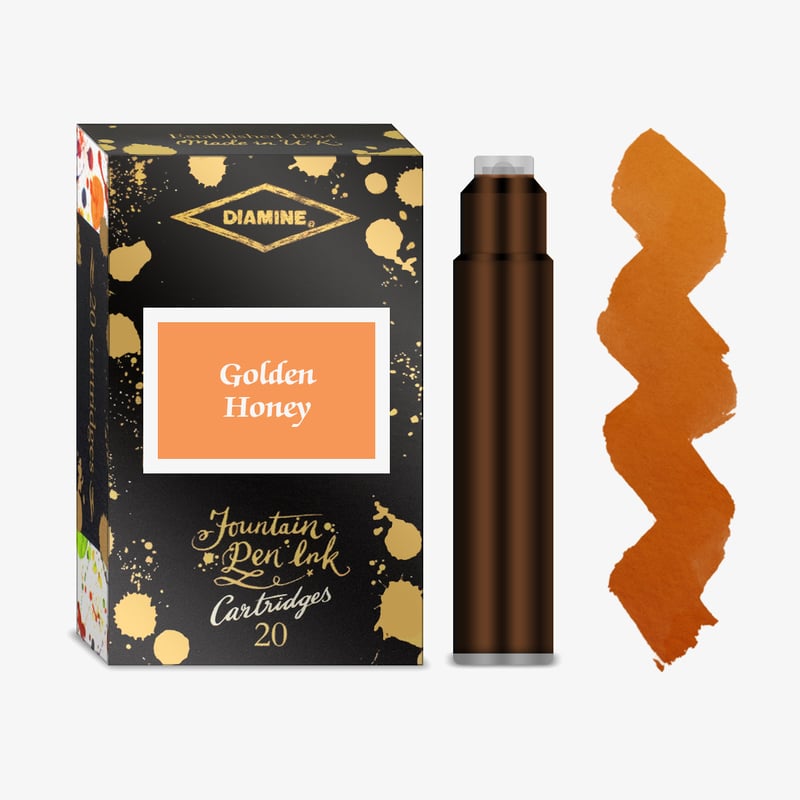 Diamine Inks Diamine Ink Cartridge - Golden Honey (Pack of 20)