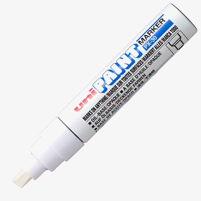 Uni-Ball PX-30 Paint Marker Bold Chisel Tip - White