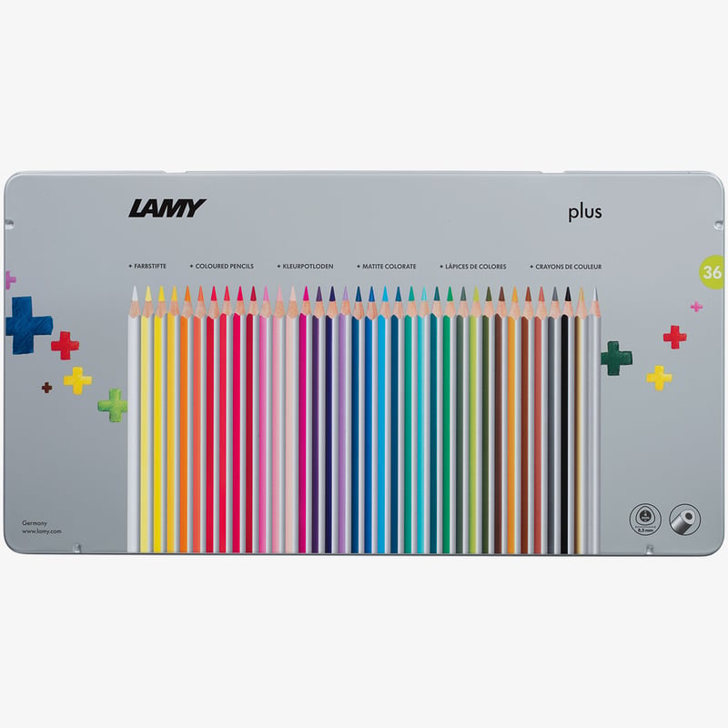 Lamy Lamy Plus Colouring Pencils - Assorted Colours (Tin of 36)