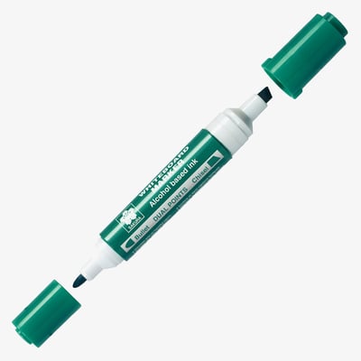 Sakura Whiteboard Marker - Dual Tip - Green