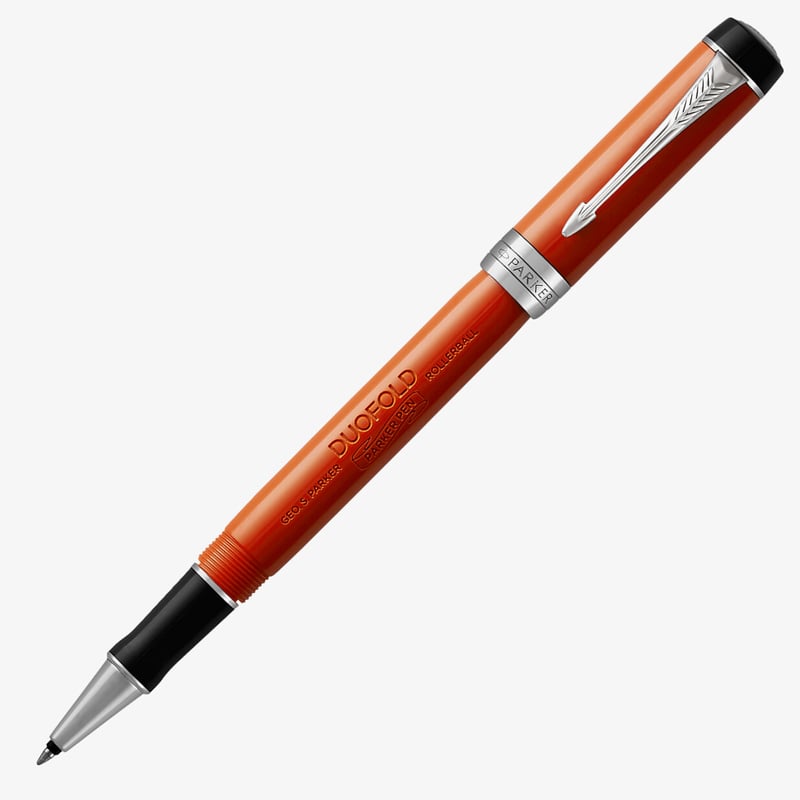 Parker Parker Duofold Classic Rollerball Pen - Big Red Vintage Chrome Trim