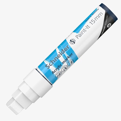 Schneider Paint-It 330 Acrylic Marker - 15mm - White