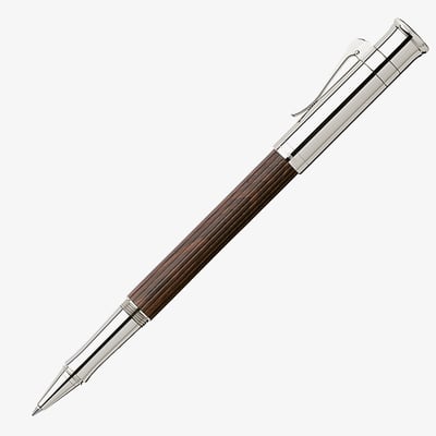 Graf von Faber-Castell Classic Rollerball Pen - Grenadilla Platinum Plated