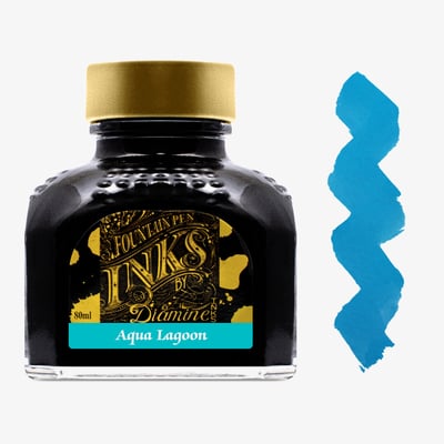 Diamine Ink Bottle 80ml - Aqua Lagoon