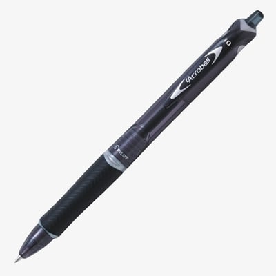 Pilot Acroball Ballpoint Pen - Black - 1.0mm