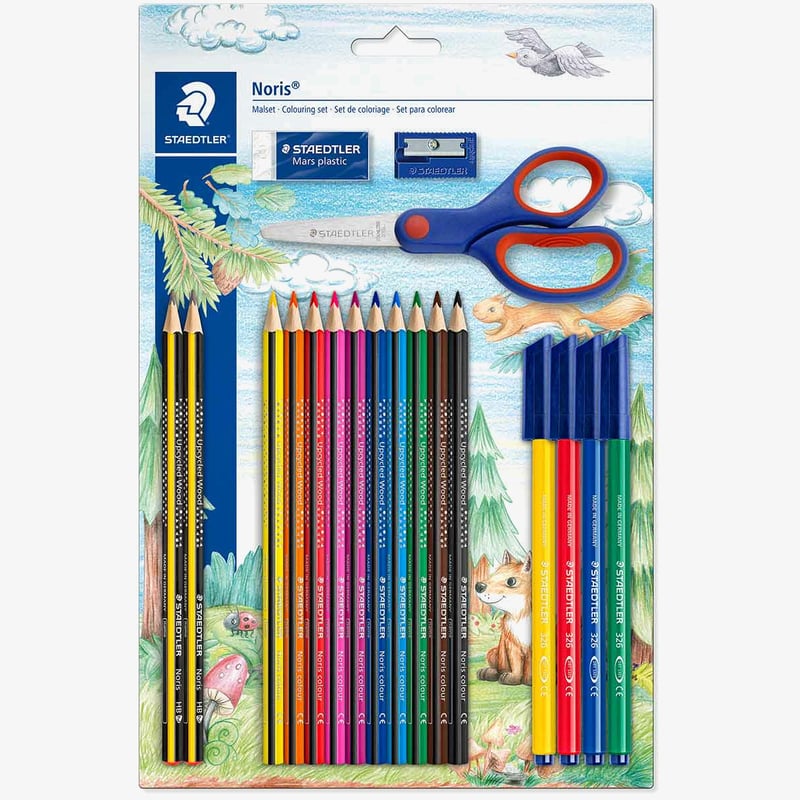 Staedtler Staedtler Noris Colouring Set with Scissors