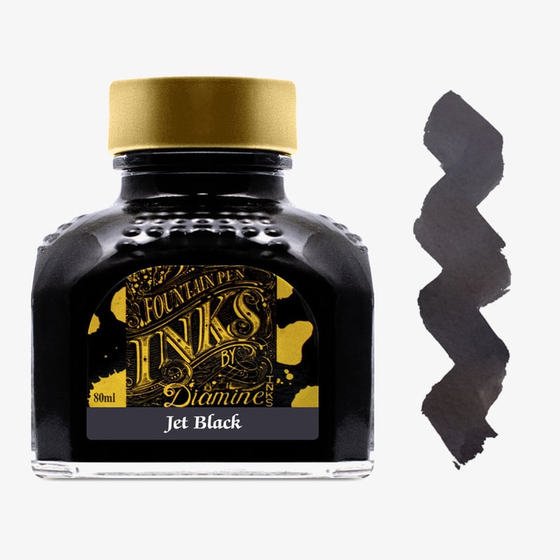 Diamine Inks Diamine Ink Bottle 80ml - Jet Black