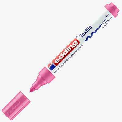 Edding 4500 Textile Marker - Medium - Pink