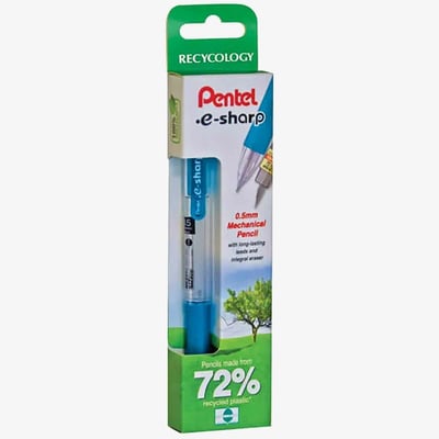 Pentel Pentel e-Sharp Mechanical Pencils & Refill - 0.5mm - Blue & Violet (Pack of 2)