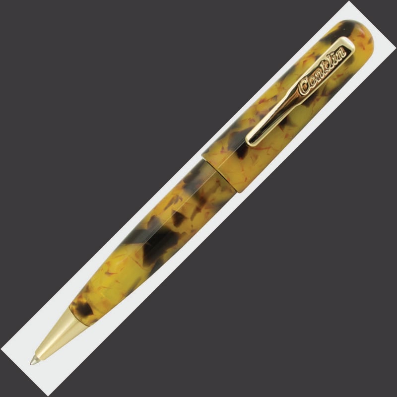 Conklin Conklin All American Ballpoint Pen - Tortoiseshell Gold Trim
