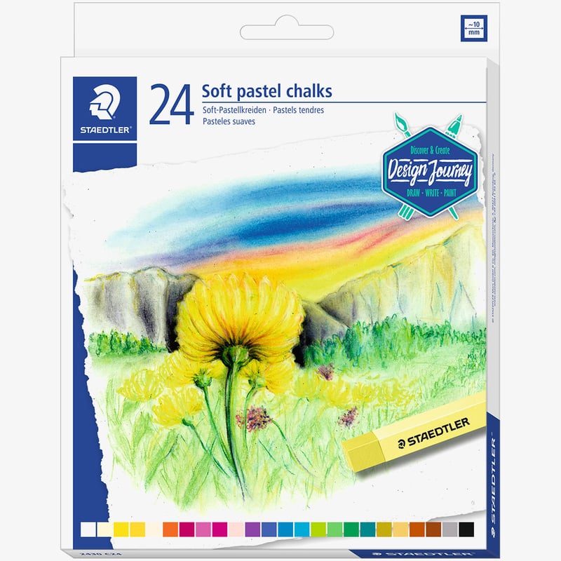 Staedtler Staedtler Karat Soft Pastel Chalks - Assorted Colours (Pack of 24)