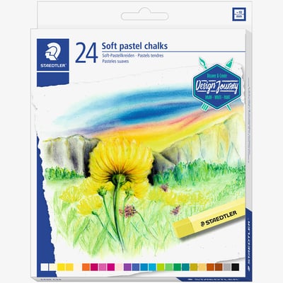 Staedtler Karat Soft Pastel Chalks - Assorted Colours (Pack of 24)