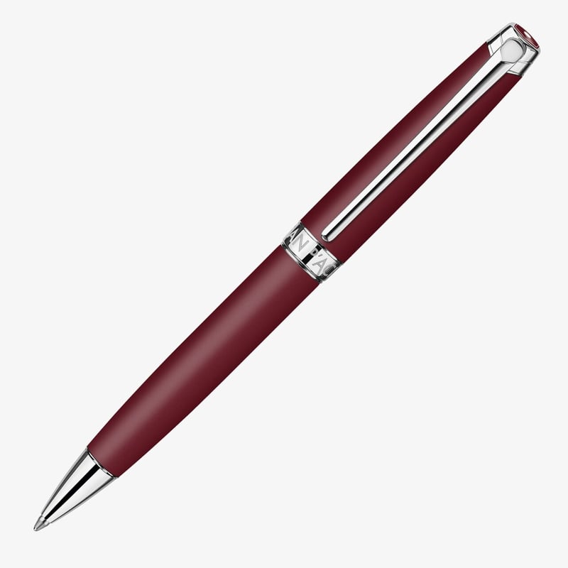 Caran d'Ache Caran d'Ache Léman Ballpoint Pen - Bordeaux Matte Lacquer