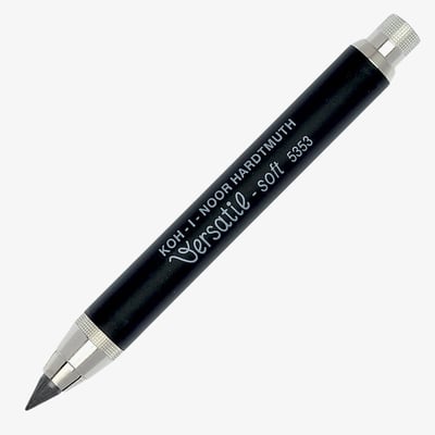 Koh-I-Noor 5353 Mechanical Clutch Leadholder - 5.6mm - Black