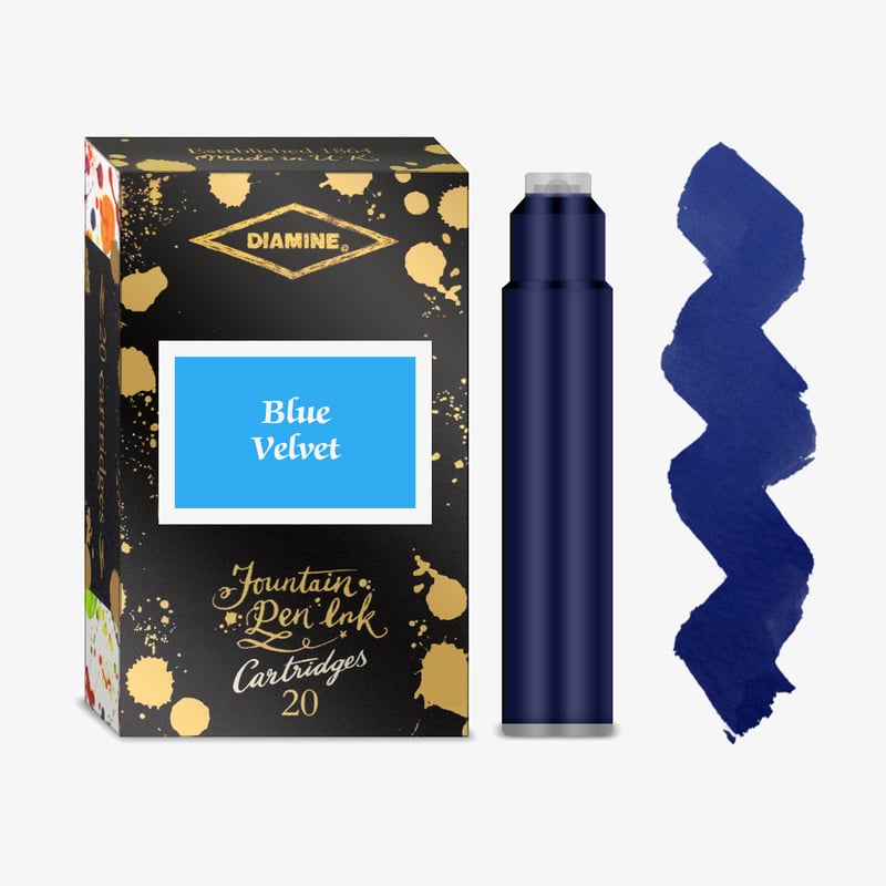 Diamine Inks Diamine Ink Cartridge - Blue Velvet (Pack of 20)