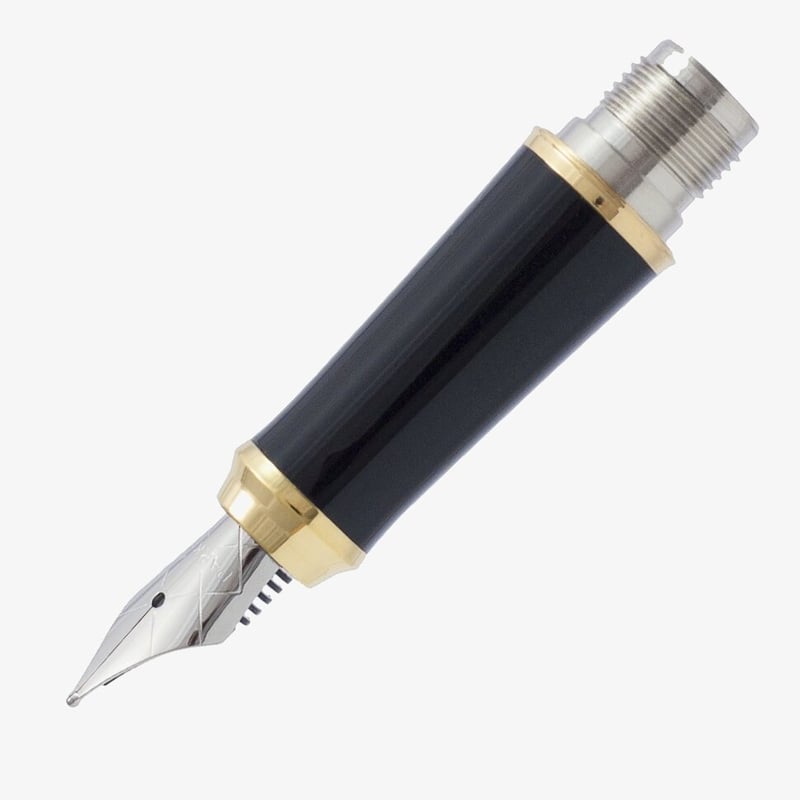 Parker Parker Urban Black Gold Trim Nib - Stainless Steel