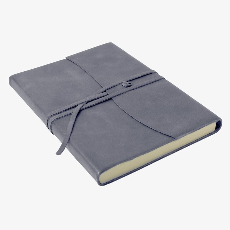 Papuro Papuro Amalfi Leather Journal - Grey - Large