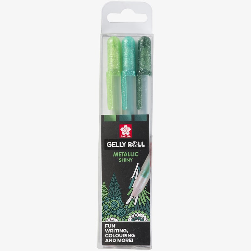 Sakura Sakura Gelly Roll Metallic Gel Pens - Forest Set (Pack of 3)