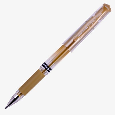 Uni-Ball UM-153 Signo Broad Gel Ink Rollerball Pen - Gold