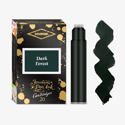 Diamine Ink Cartridge - Dark Forest (Pack of 20)