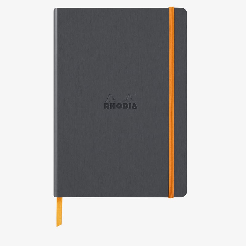 Rhodia Rhodia Softcover Notebook - A5 - Titanium - Lined
