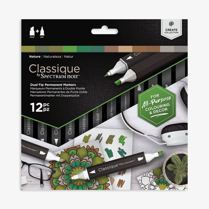 Spectrum Noir Spectrum Noir Classique Markers - Woodland Nature (Pack Of 12)