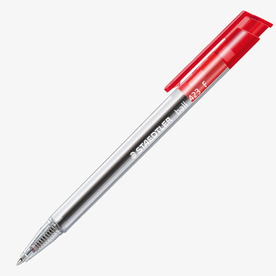 Staedtler 430 Stick Ballpoint Pen  - Fine - Red