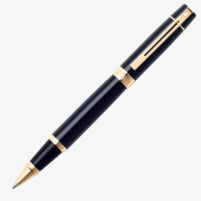 Sheaffer Sheaffer 300 Rollerball Pen - Gloss Black Gold Trim