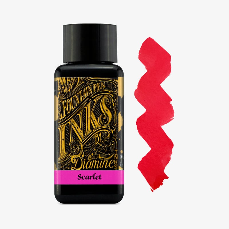 Diamine Inks Diamine Ink Bottle 30ml - Scarlet