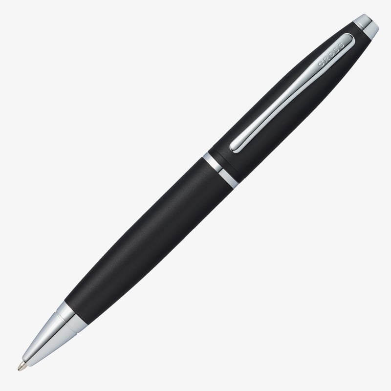 Cross Cross Calais Ballpoint Pen - Matte Black Chrome Trim