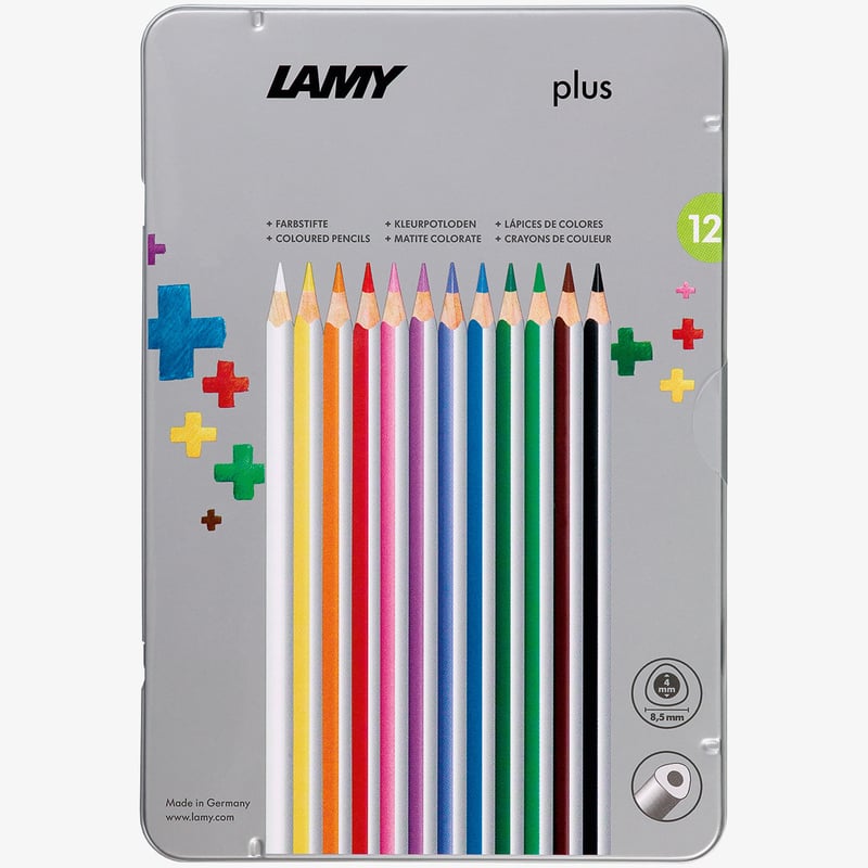 Lamy Lamy Plus Colouring Pencils - Assorted Colours (Tin of 12)