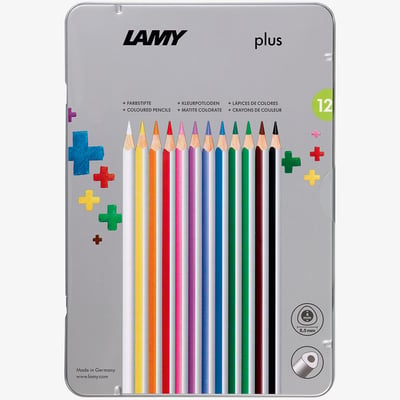 Lamy Lamy Plus Colouring Pencils - Assorted Colours (Tin of 12)