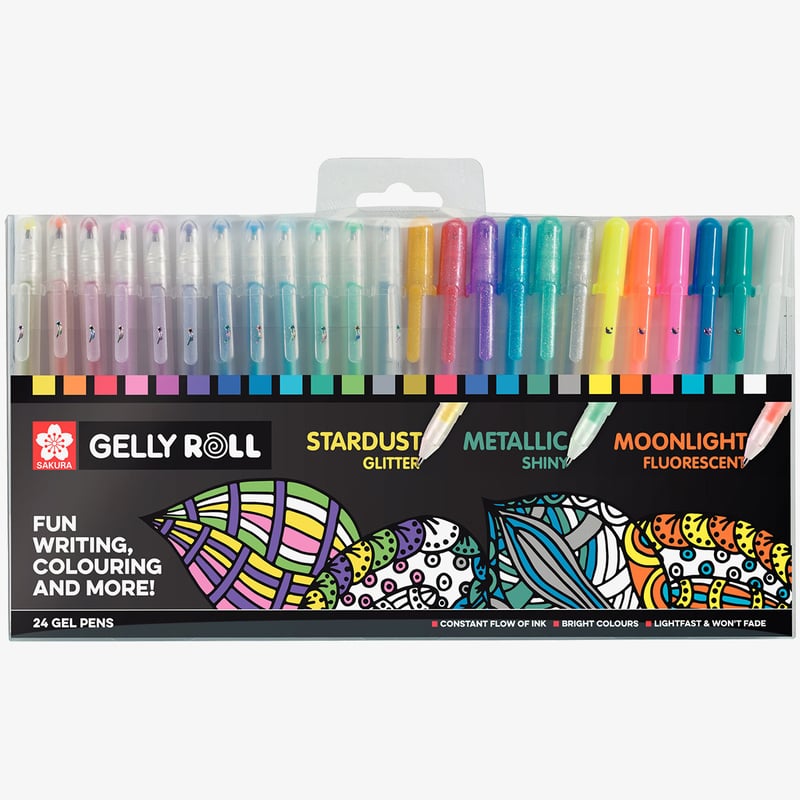 Sakura Sakura Gelly Roll Metallic Gel Pens - Assorted Colours (Pack of 24)