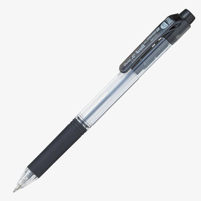 Pentel E-ball Retractable Ballpoint Pen - 0.7mm - Black