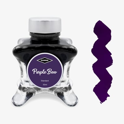 Diamine Inkvent Christmas Ink Bottle 50ml - Purple Bow