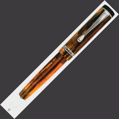 Conklin Duragraph Ballpoint Pen - Amber Chrome Trim
