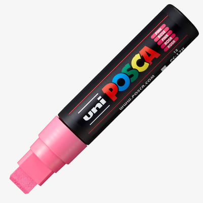 POSCA PC-17K Extra Broad Chisel Tip Marker Pen - Pink